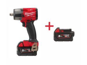 Aku rázový utahovák 1/2" Milwaukee M18 FMTIW2F12-502X (881 Nm, 5,0 Ah) + baterie navíc ZDARMA